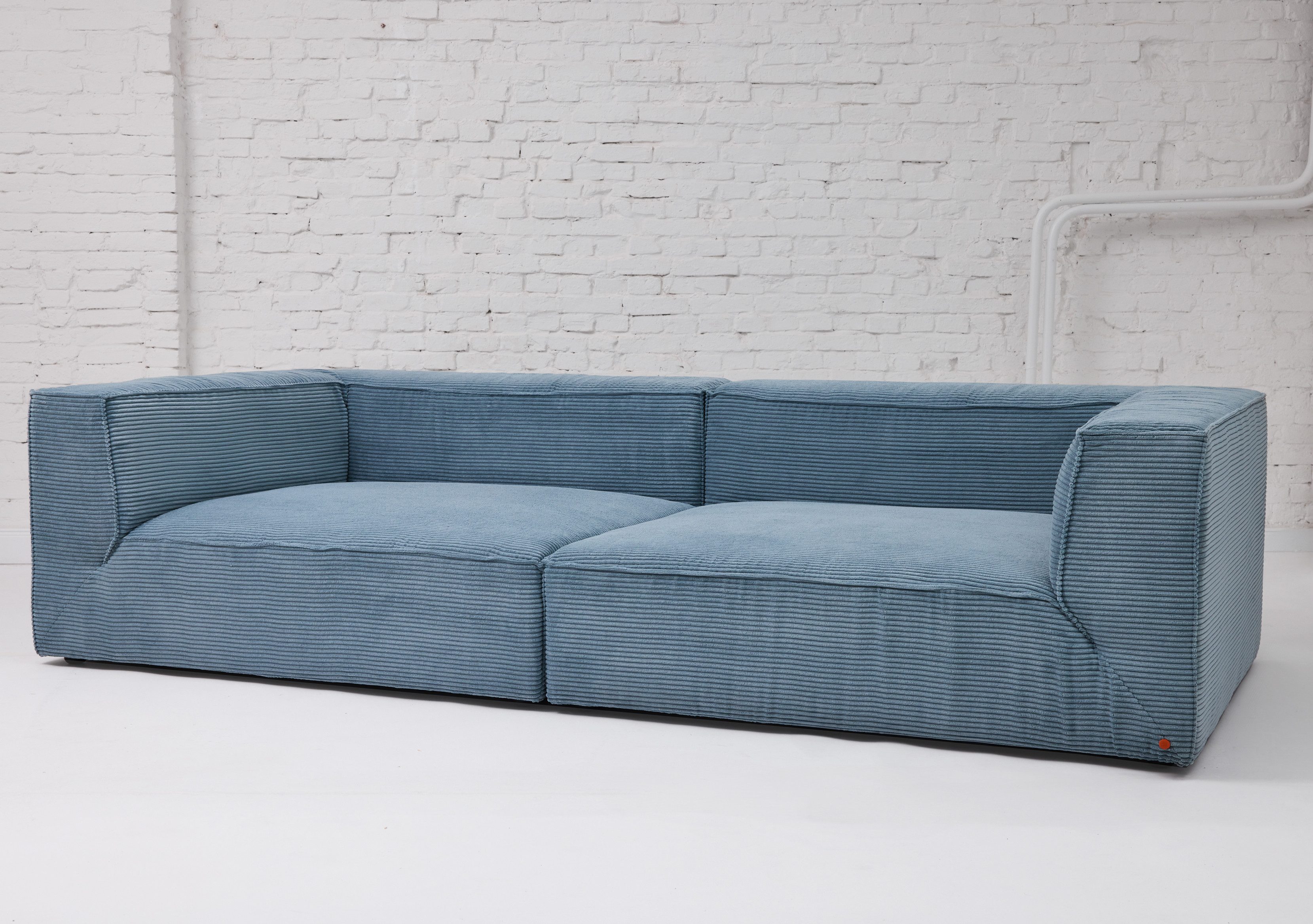 HOME OF COLORS Big-Sofa BIG CUBE – das kubische Sofa mit extra-tiefem, soften Sitzgefühl, in weichem Cordstoff – in vielen schönen Farben