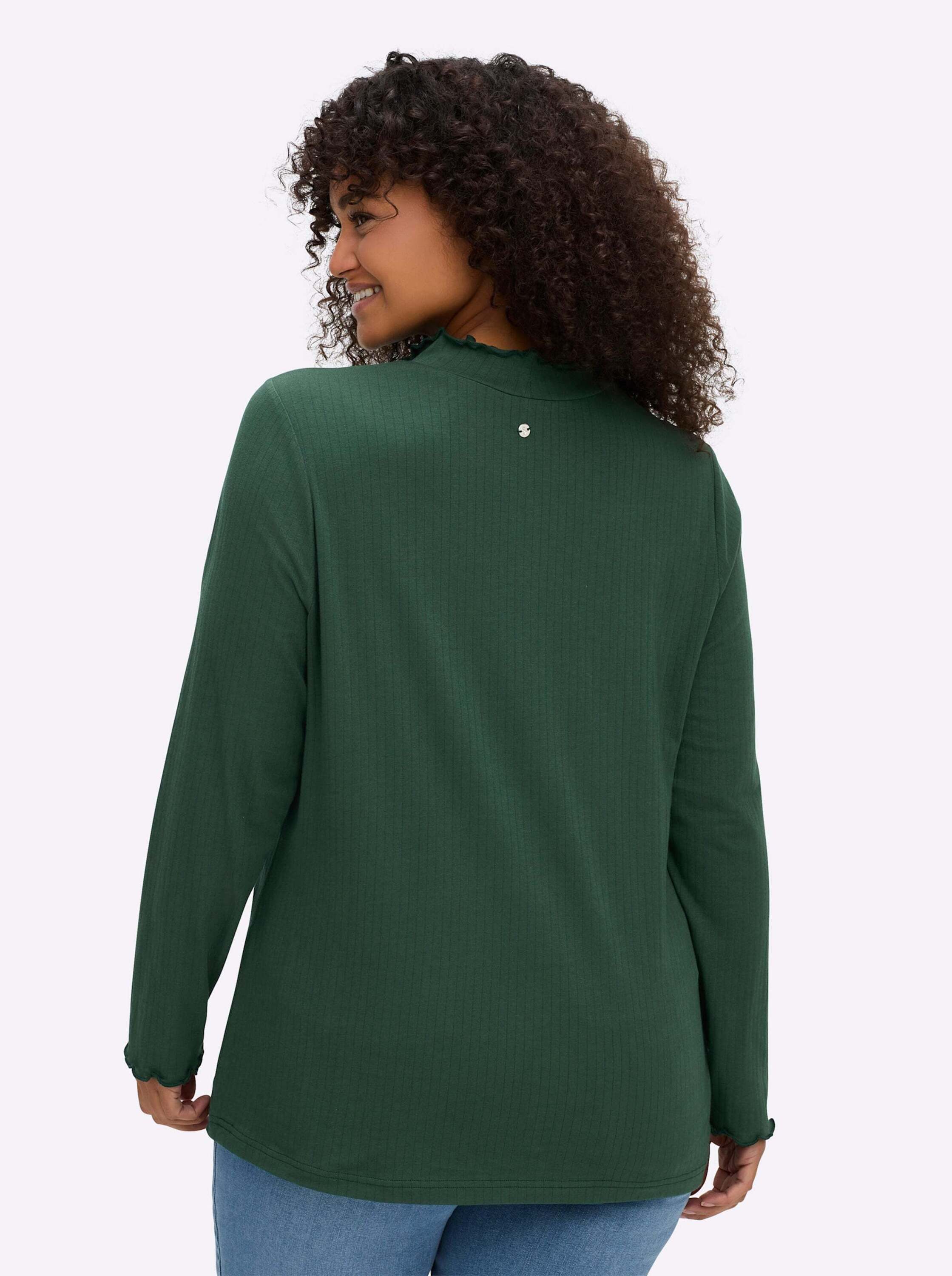 Sheego T-Shirt Shirtrolli Langarm