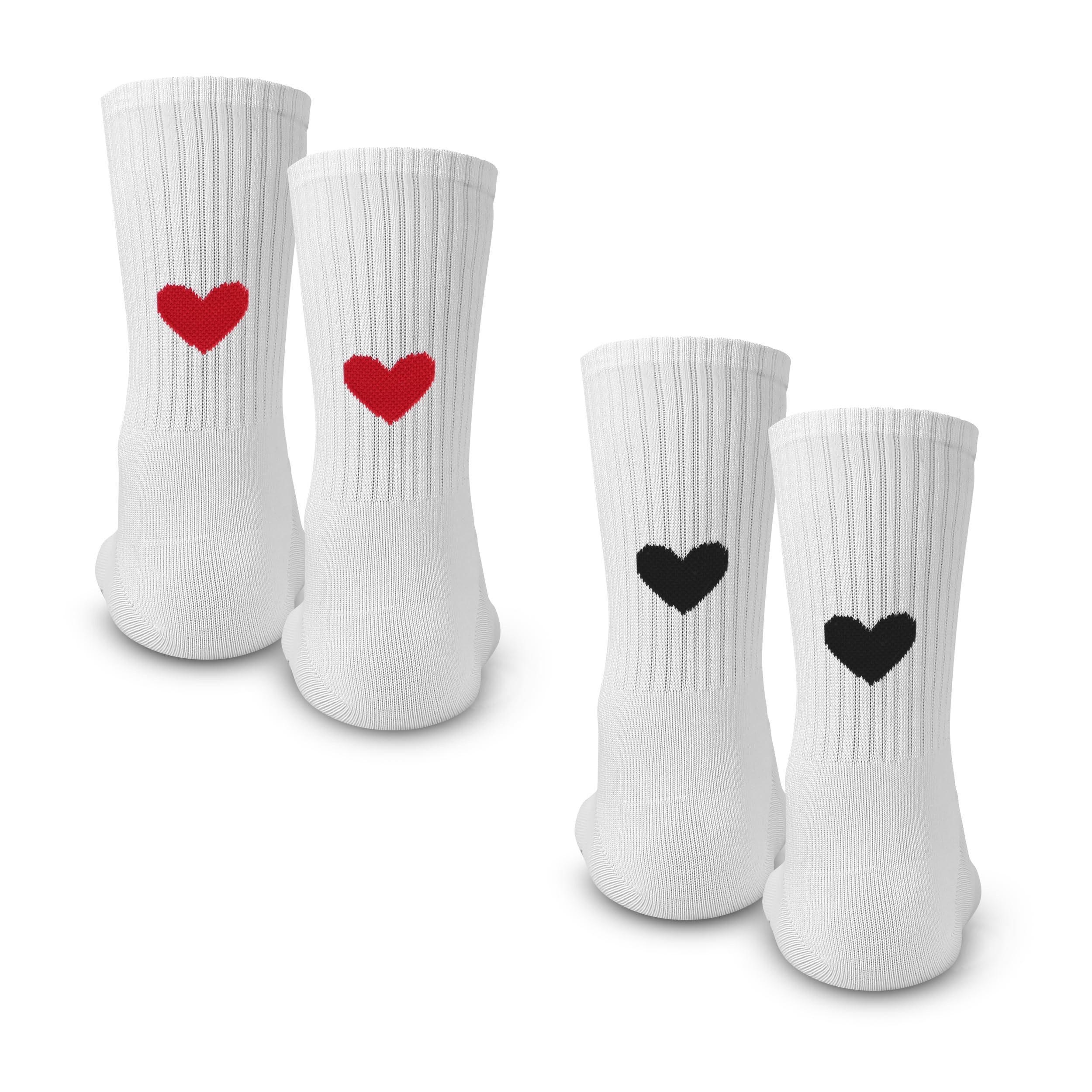 Socken Weiße Crew Socks 2-er Set aus Baumwolle Damen 35-40