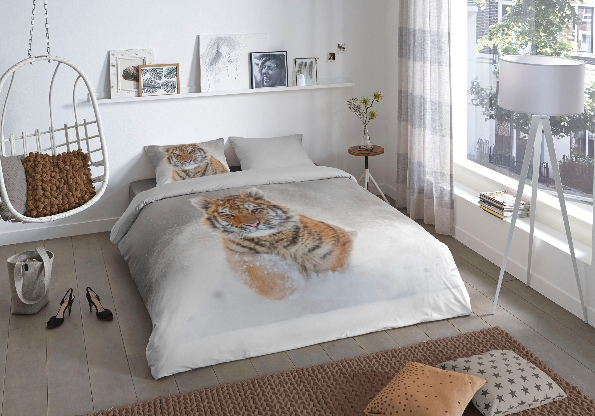 good morning Wendebettwäsche Snow Tiger Bettwäsche-Set günstig online kaufen