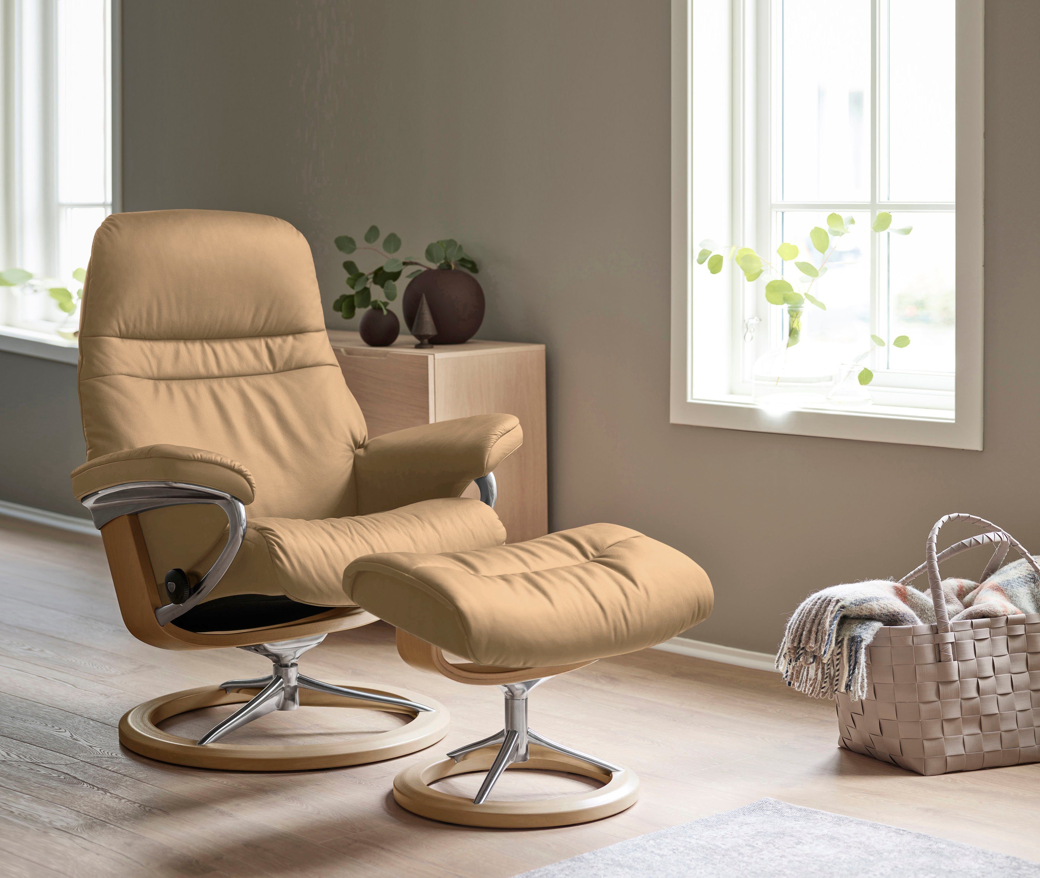 Stressless® Relaxsessel Sunrise, mit Signature Base, Größe S, Gestell Eiche