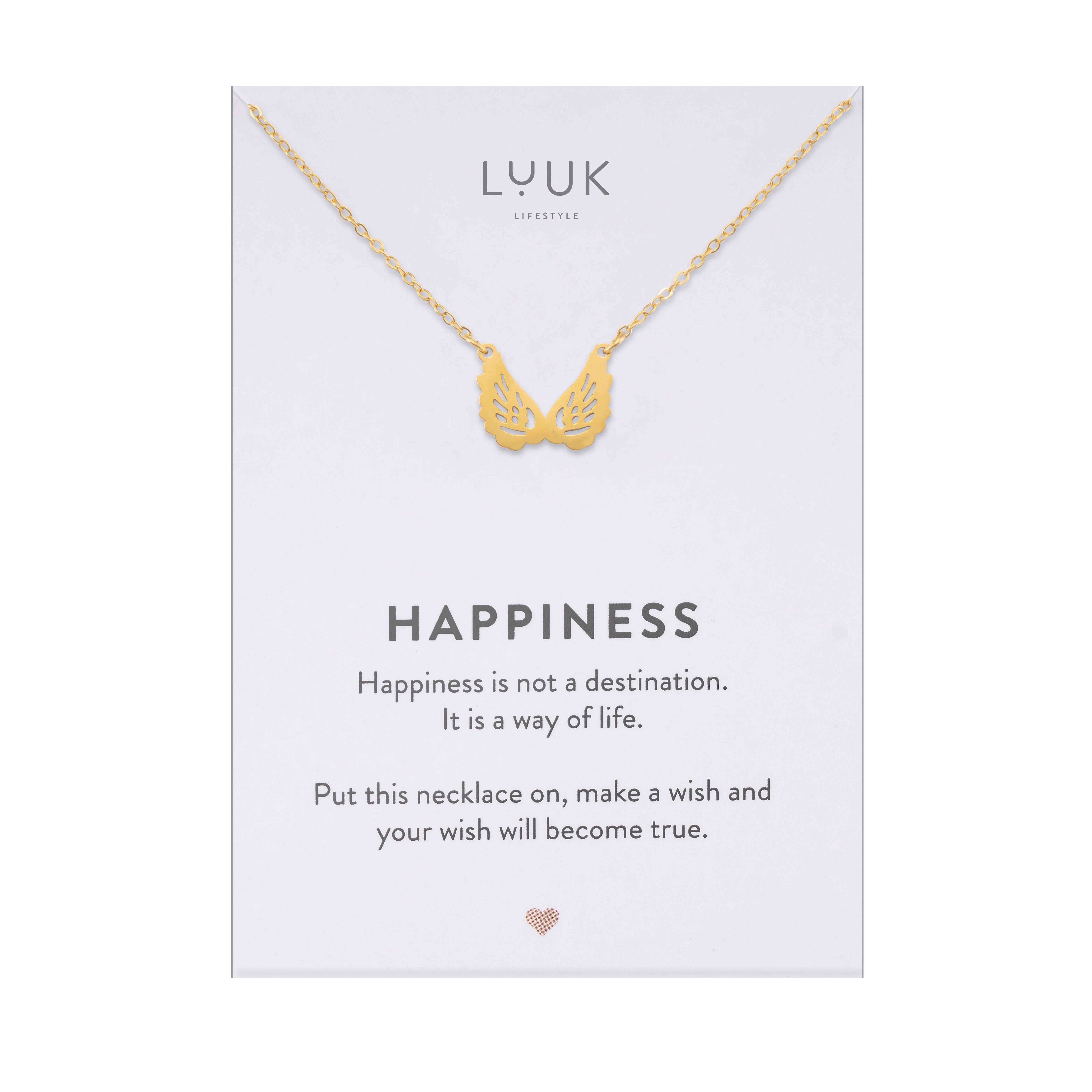 LUUK LIFESTYLE Kette mit Anhänger Engelsflügel, günstig online kaufen