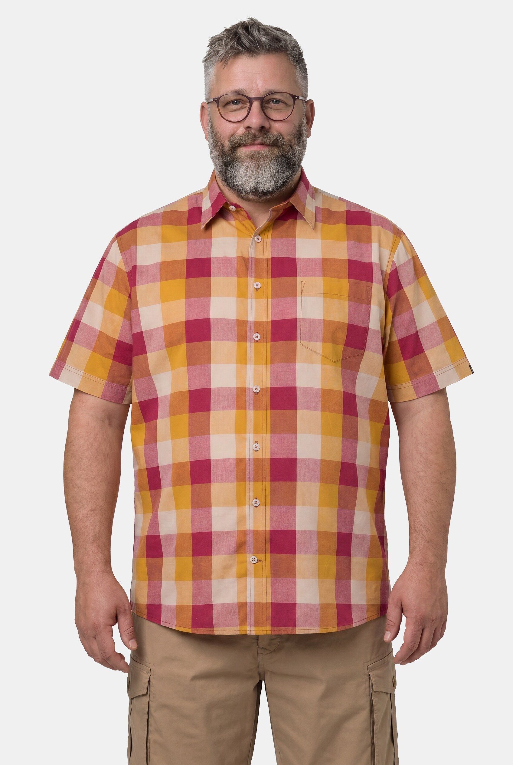 Kurzarmhemd Karohemd Halbarm KentkragenSpezialschnitt bis 8 XL