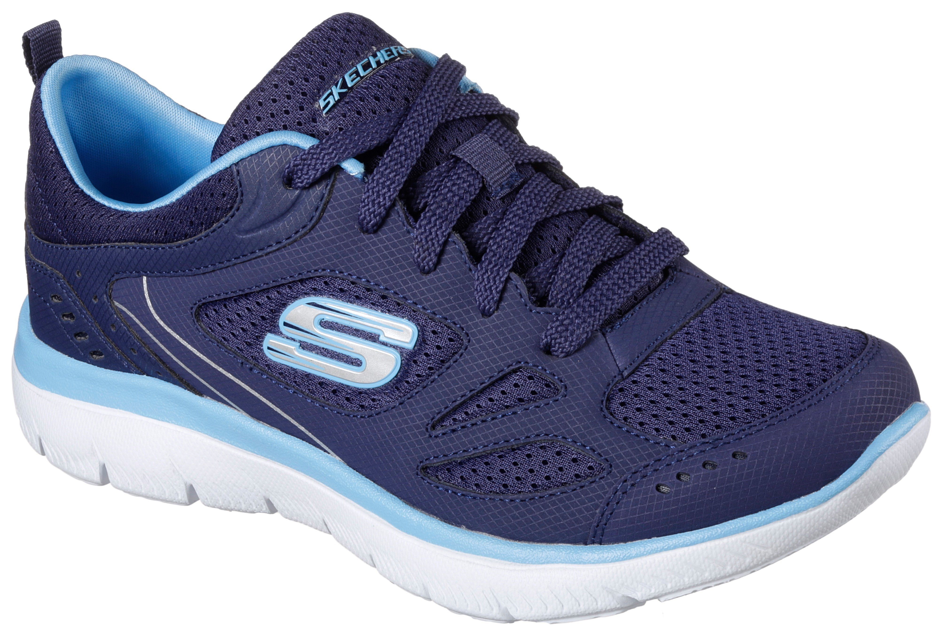 Skechers SUMMITS-SUITED navy-blau gepolsterter mit Sneaker Innensohle weich