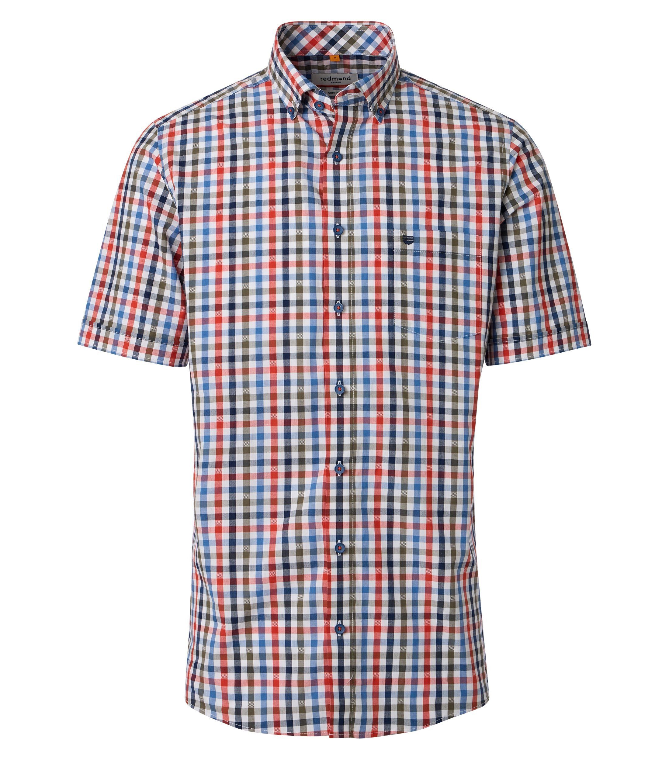Kurzarmhemd kariert Comfort Fit
