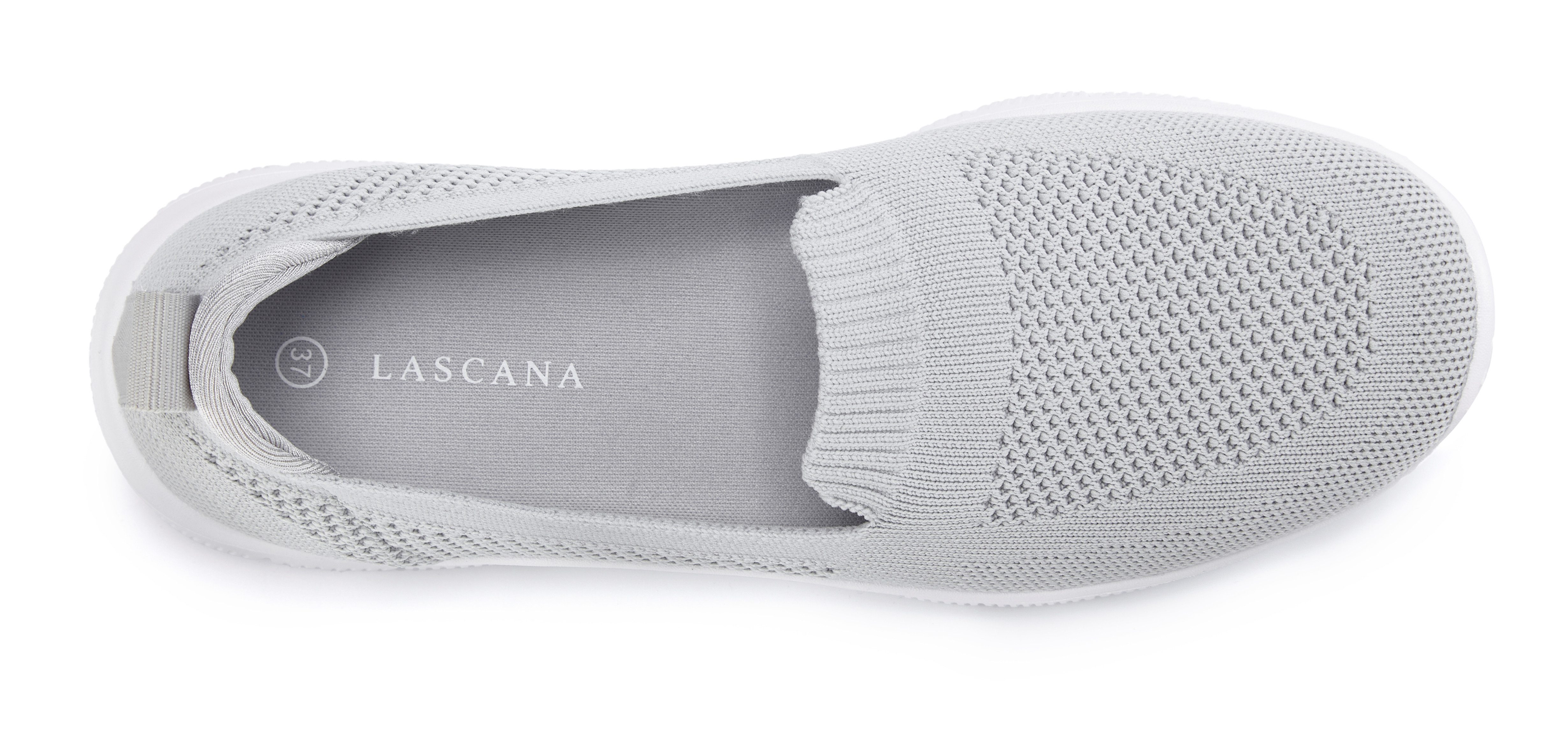 LASCANA Halbschuh, Sneaker, Slip-On-Sneaker, Slipper aus bequemen Textil-Material zum Reinschlüpfen VEGAN