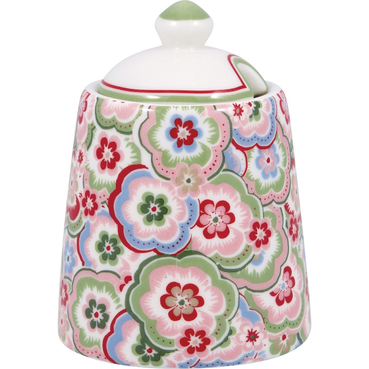 Greengate Zuckerdose Selma Zuckerdose pale pink 10 cm, Steinzeug