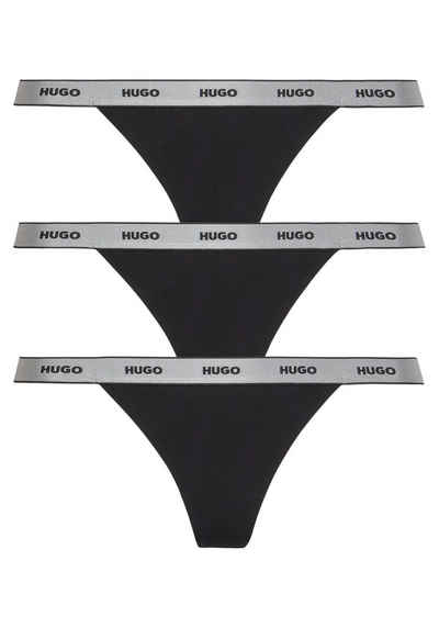 HUGO String TRIPLET THONG GIFT (3-St) mit Logobündchen