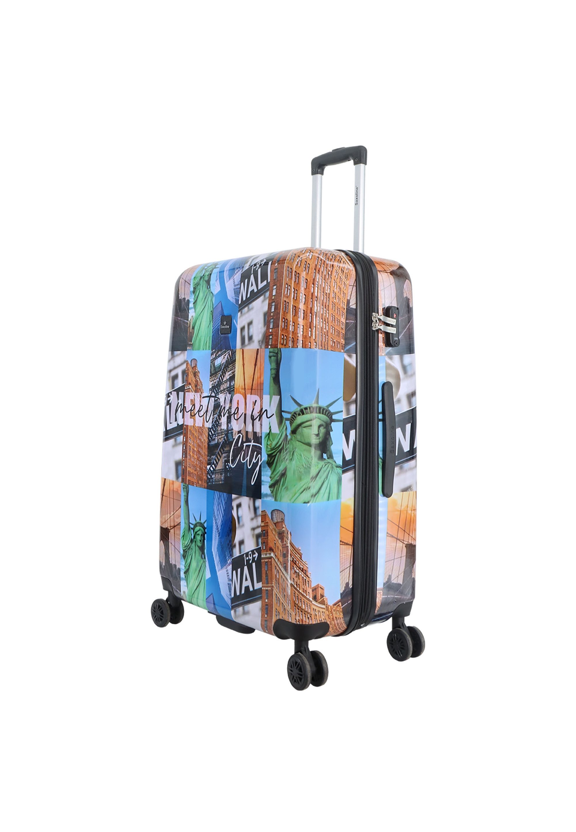 Saxoline® Koffer New York City, aus robustem ABS/PC-Material