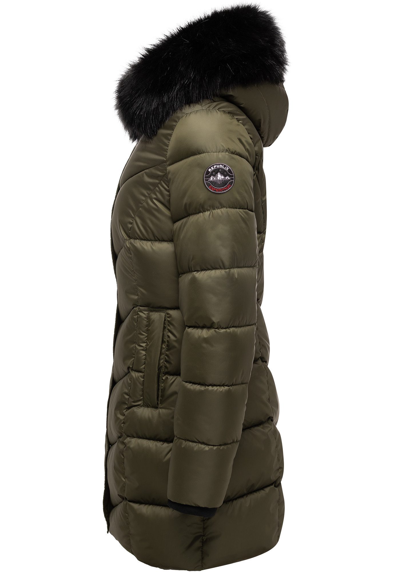 REPUBLIX Winterjacke ANAYA Damen Gefütterte Dicke Glanz Winter Jacke Mantel günstig online kaufen