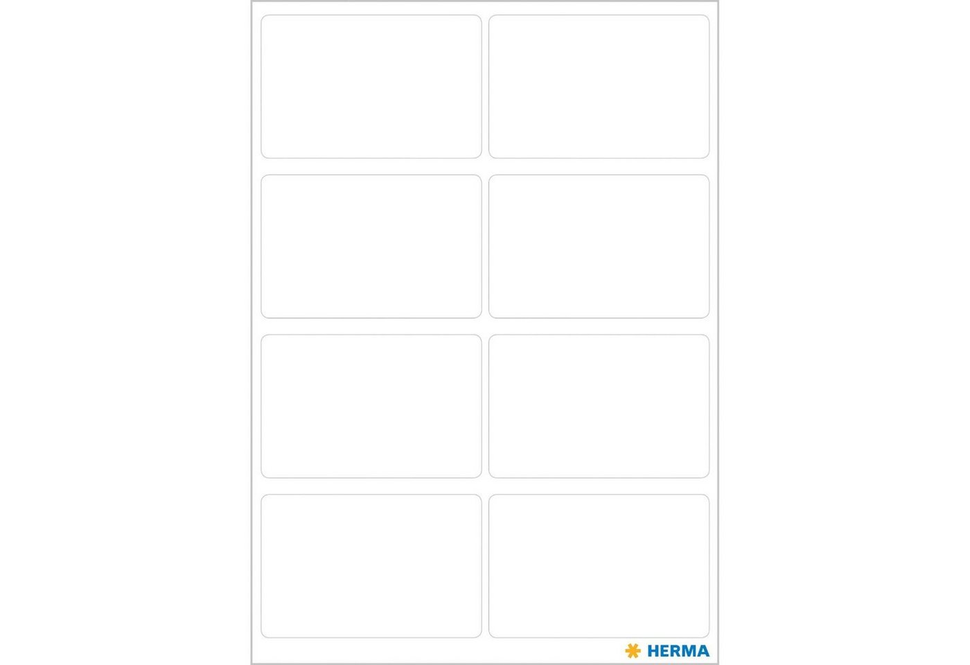 Thumbnail - HERMA Etiketten HERMA 3690 Vielzweck-Etiketten, 26 x 40 mm, weiß (56 Etiketten / 7 Bla