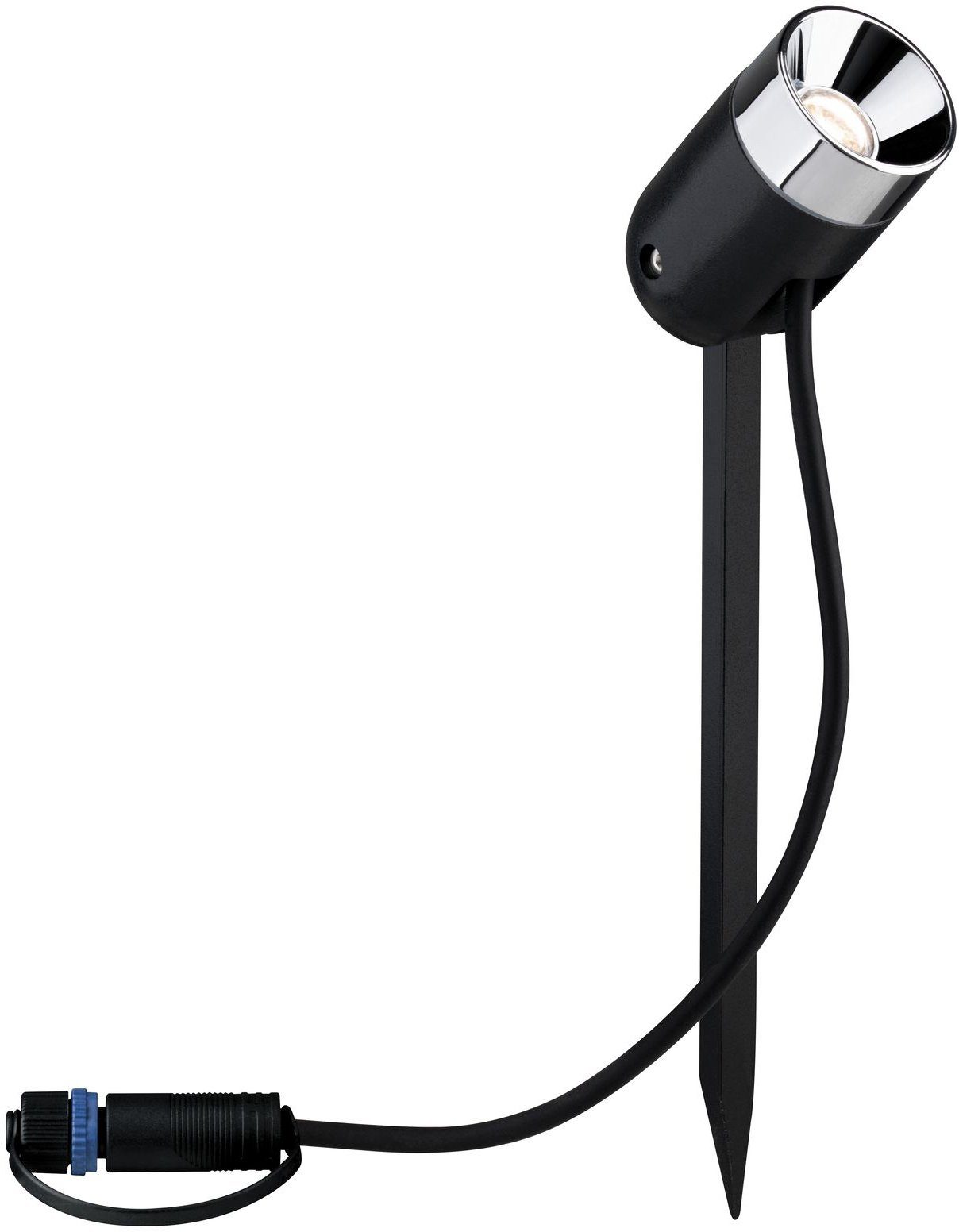 Paulmann LED Gartenstrahler Plug & Shine, Plug & Shine, LED fest integriert, Warmweiß, LED-Modul, 3000K 24V Anthrazit