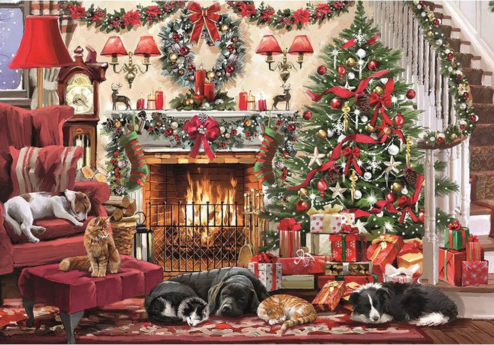 Puzzle Rund um den Weihnachtsbaum