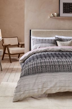 Bett-Set, Bettbezug und Kissenbezug mit Ikat-Jacquardmuster, Next, Bezug: Baumwolle