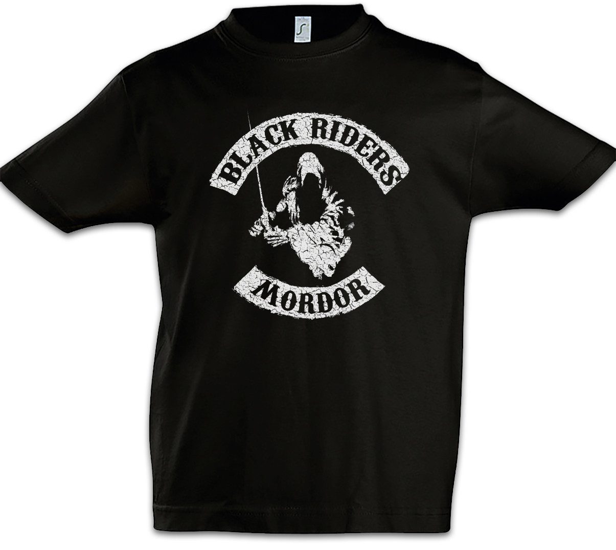 Print-Shirt Black Riders MC Kinder T-Shirt Lord of Herr der Gondor the Rings Ringe