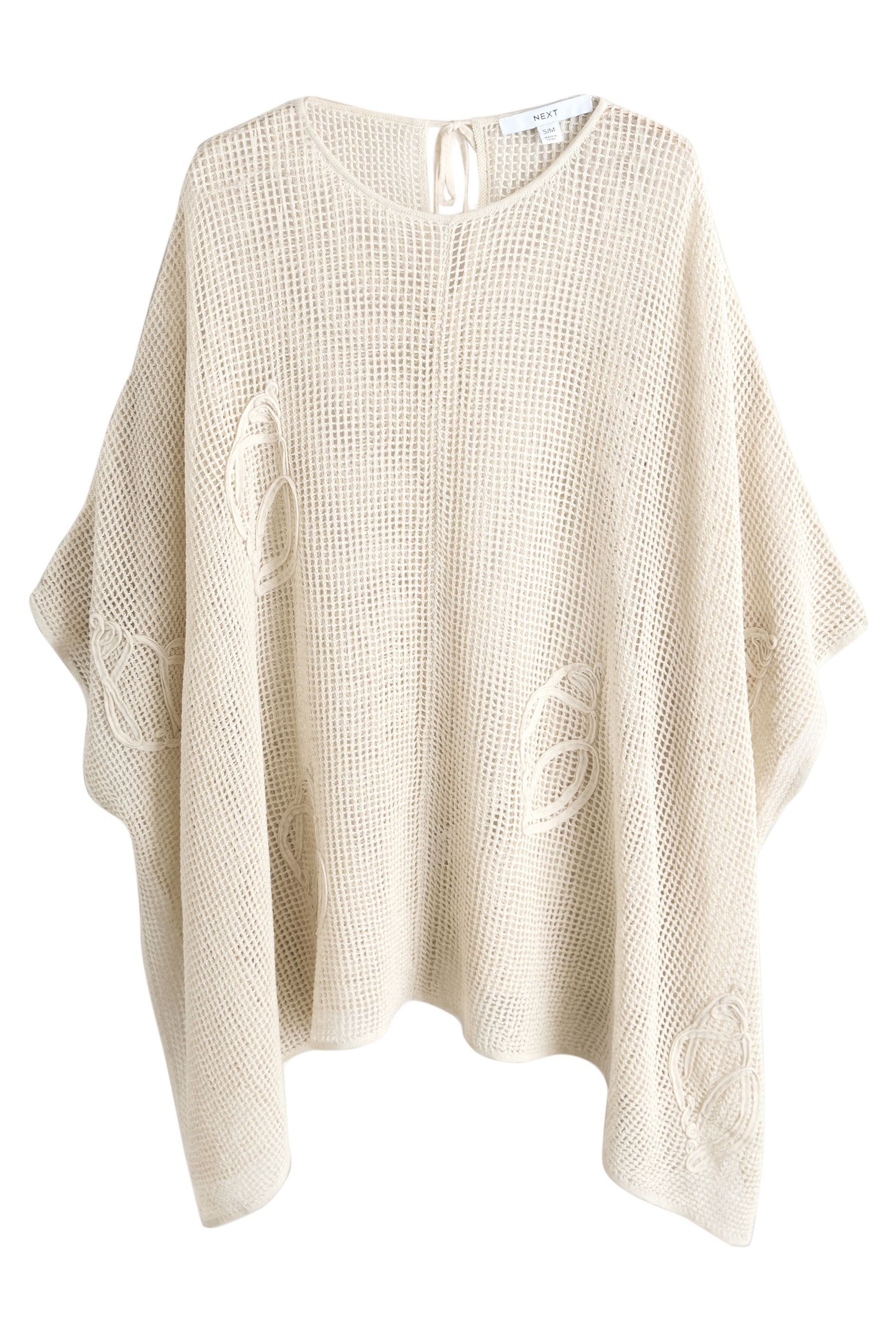 Next Poncho Schlupf-Poncho mit Muschelmuster (1-St)