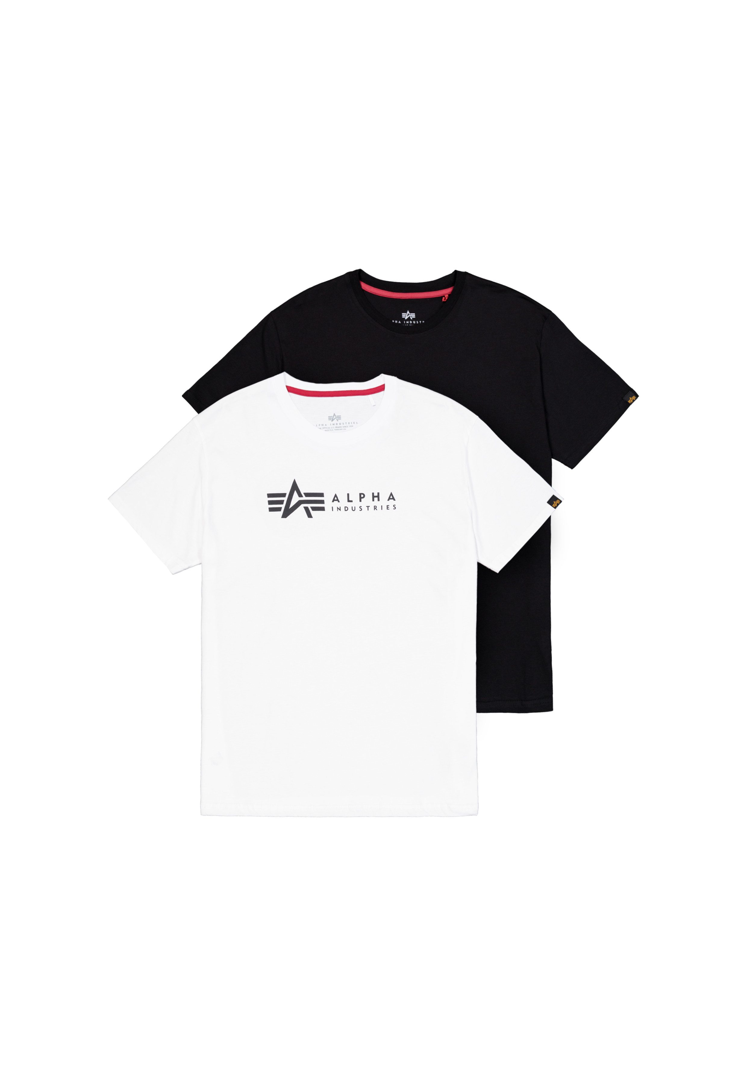 Rundhalsshirt Label T 2 Pack