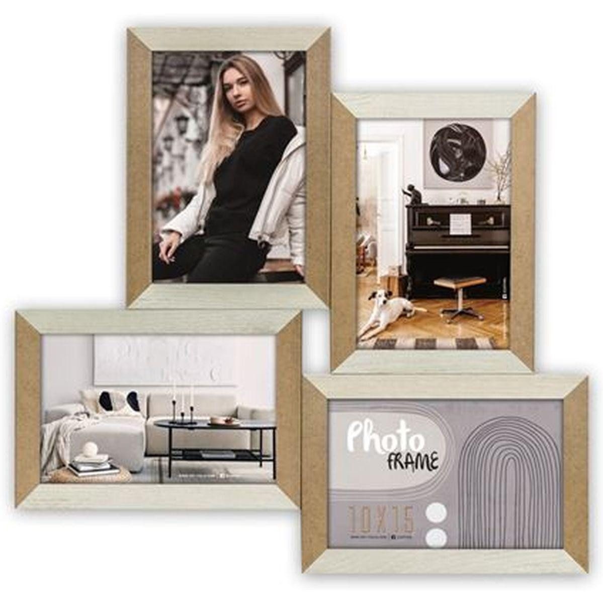 ZEP Bilderrahmen Holzgalerie DN496W Vercelli 4Q 4x10x15 weiss