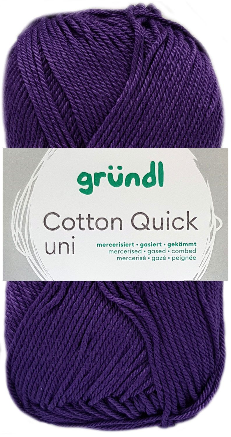 Gründl 50 Gramm Gründl Wolle Cotton Quick Uni Farbauswahl Häkelwolle