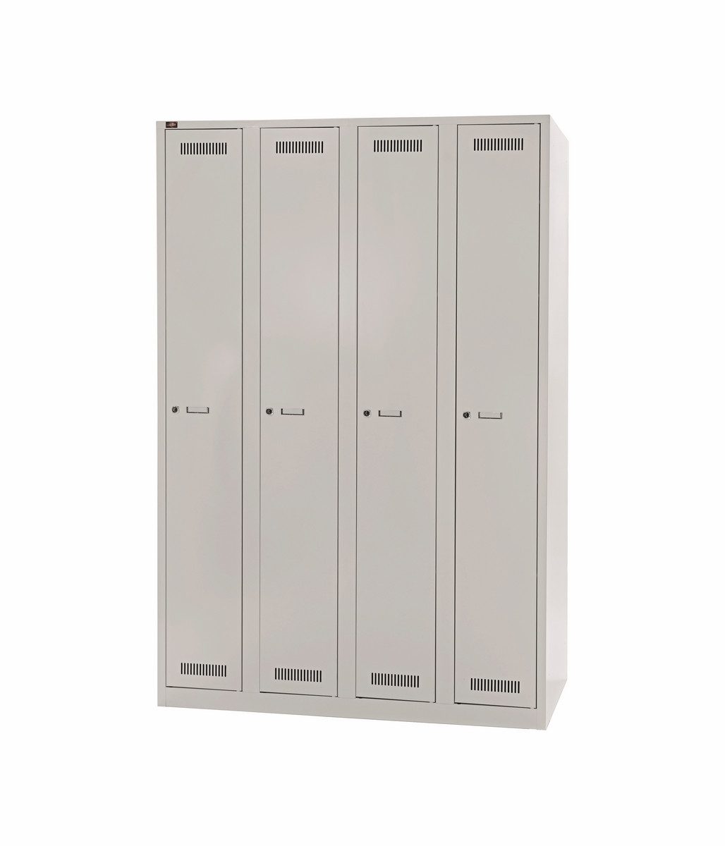Bisley Spind Garderobenschrank LIGHT in - Maße: H 185 x B 120 x T 50 cm