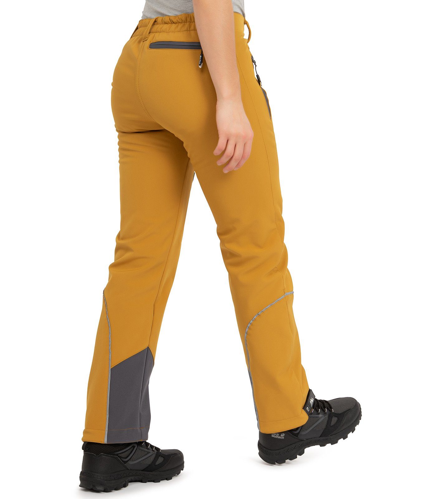 Softshellhose Creek Wanderhose Rock Damen Softshellhose Maisgelb D-444