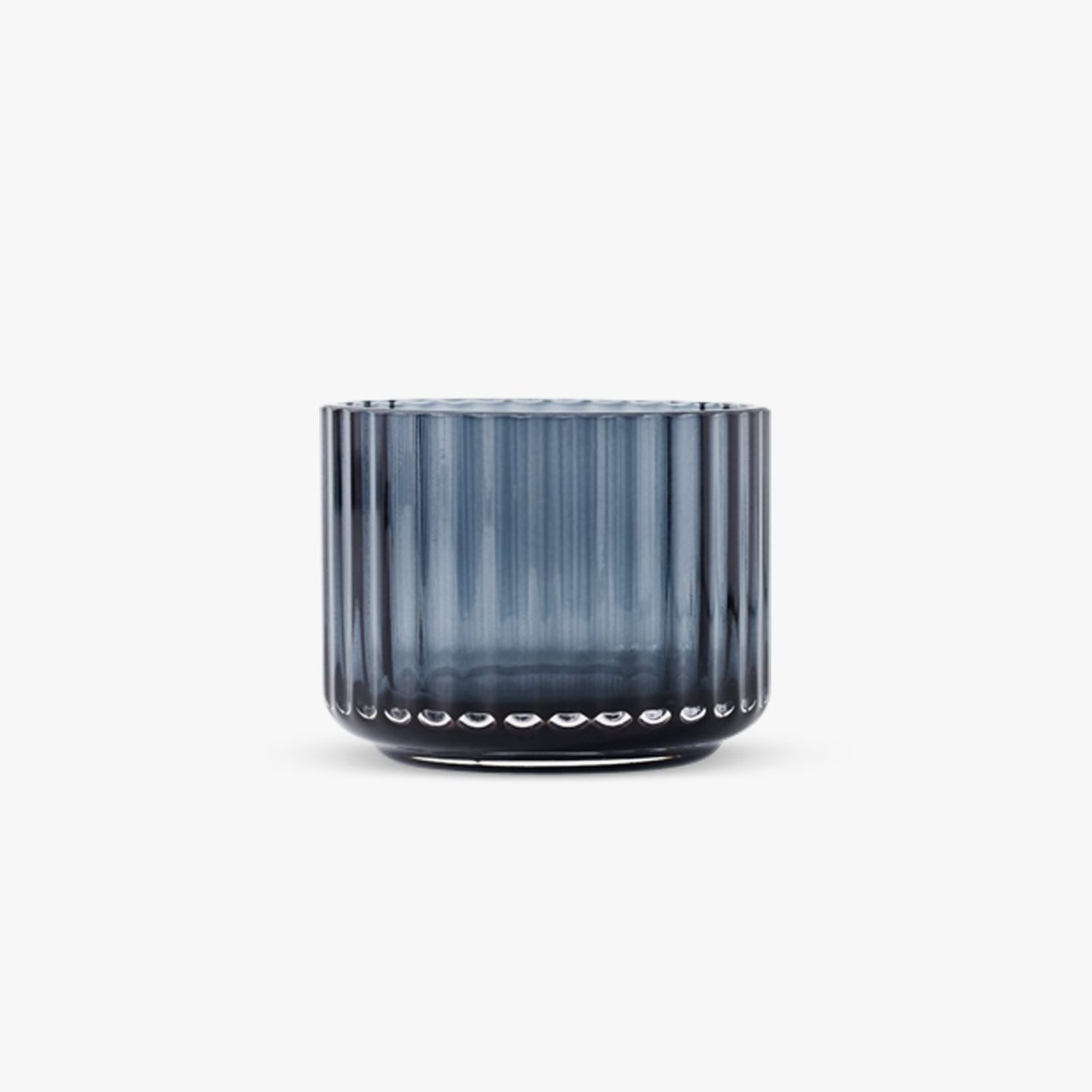 Lyngby Porcelæn Teelichthalter Glas Blau