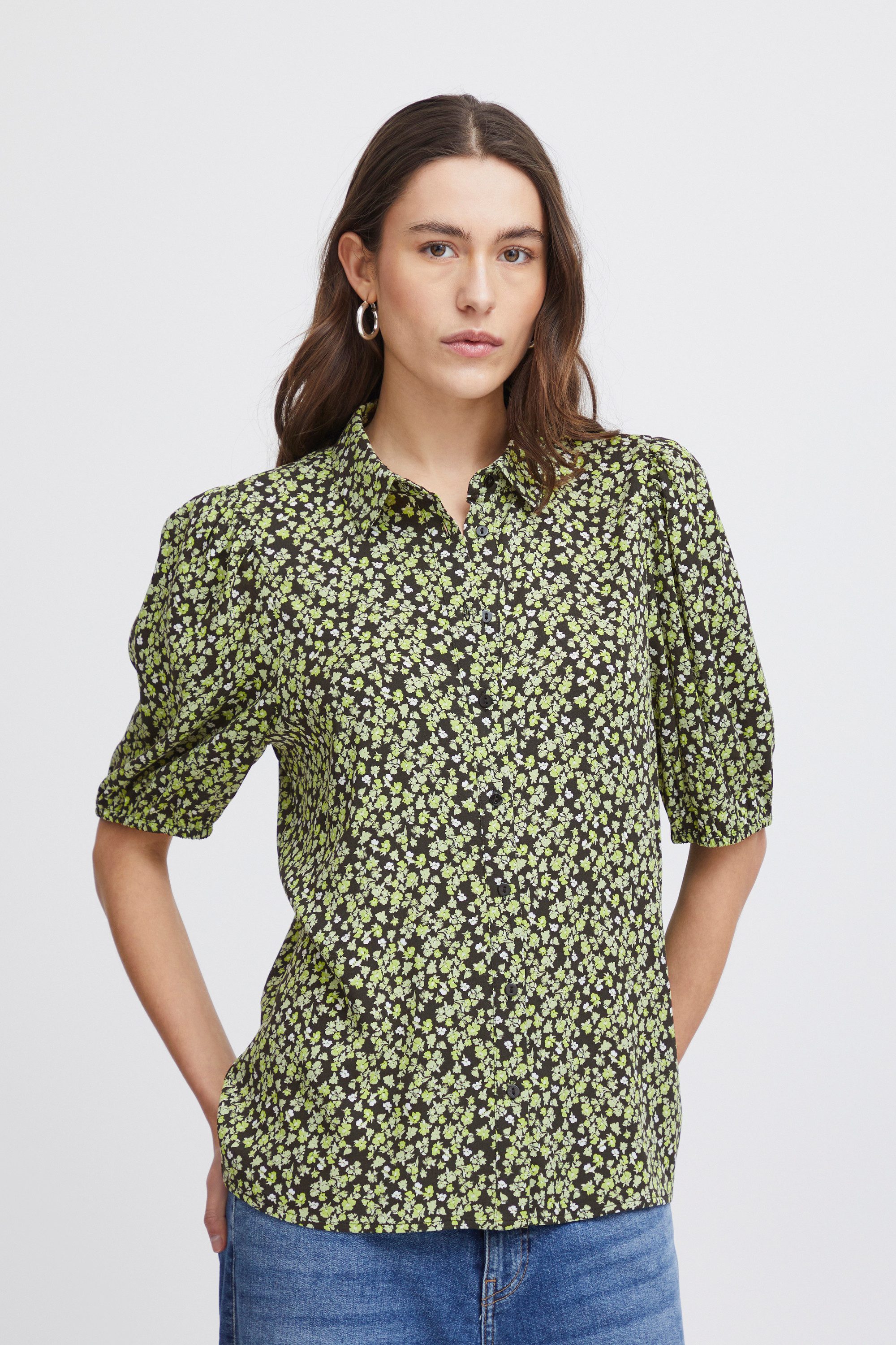 Ichi Funktionstop Kurzarmbluse