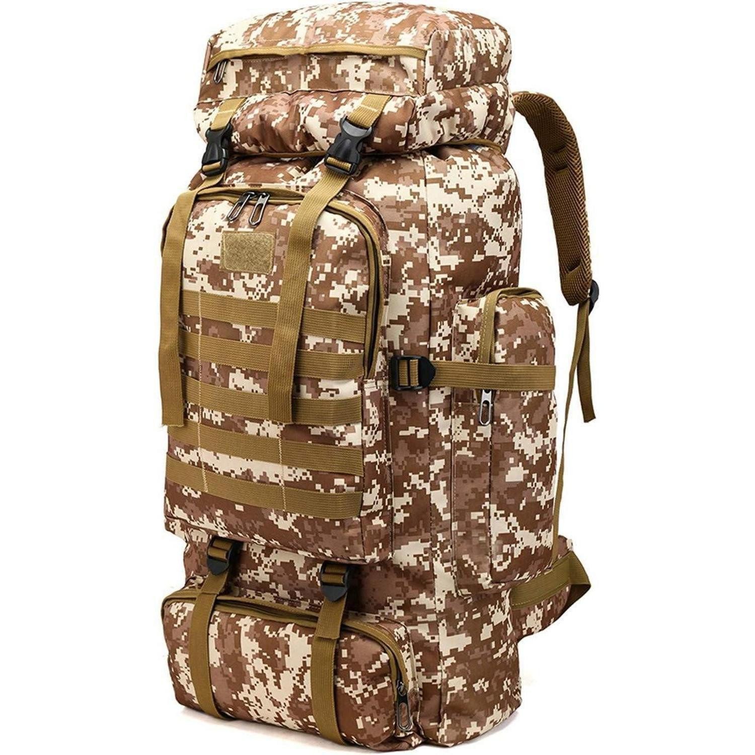 Wanderrucksack Rucksack Wanderrucksack Trekkingrucksack 60L 80L Desert Camouflage