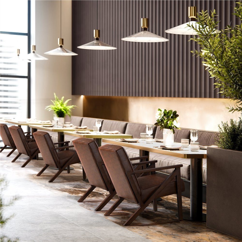 Yaheetech Relaxsessel, TV Sessel Freizeit Kunstleder Loungesessel