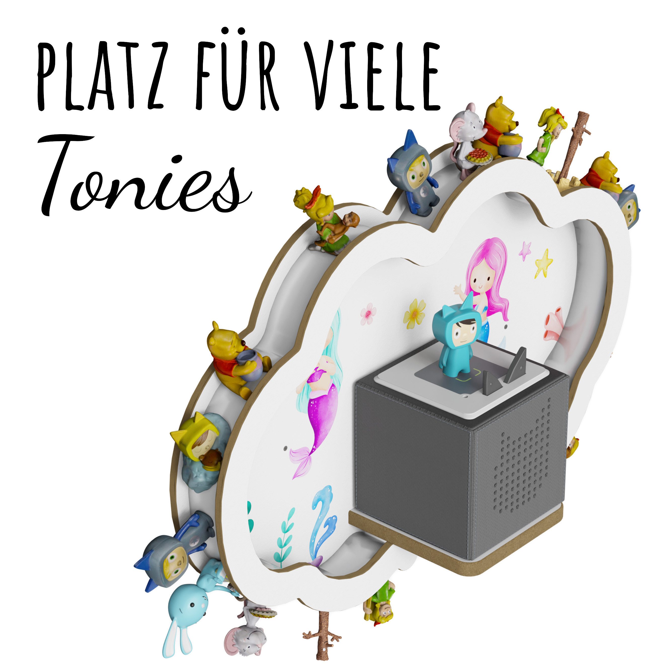 Holzura Kinderregal Tonieregal für Toniebox, Kinderregal günstig online kaufen