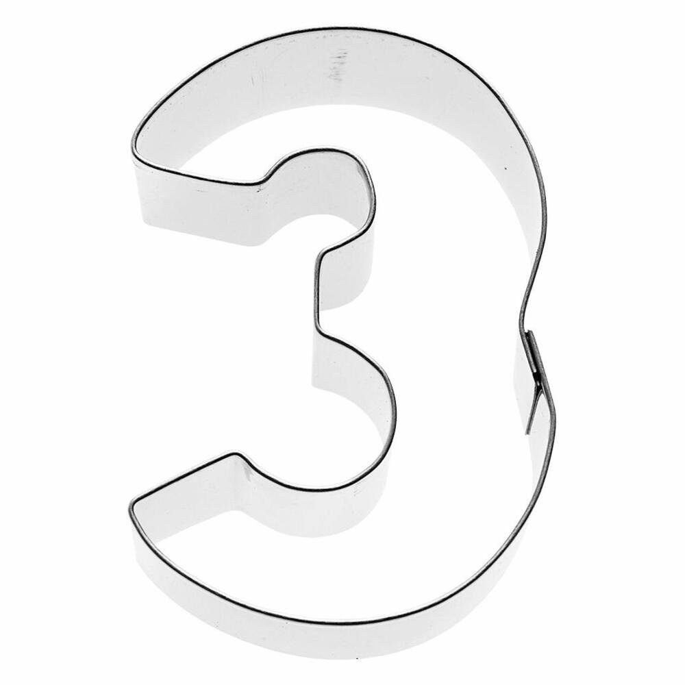Birkmann Ausstechform Zahl 3, Edelstahl