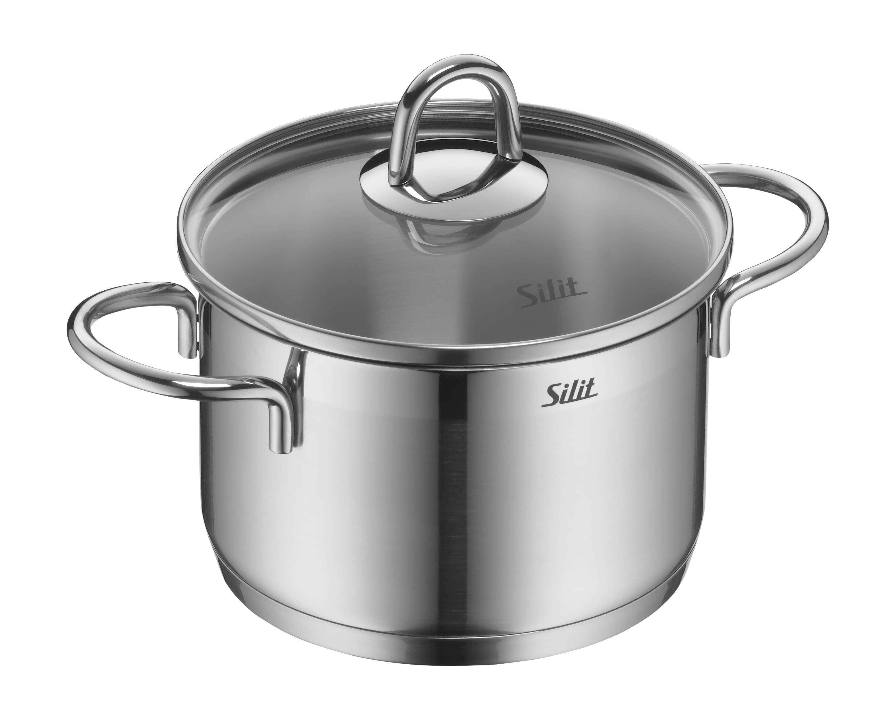 Silit Topf-Set Diamant, Edelstahl 18/10 (Set, 11-tlg., mit Dampfeinsatz), Silitherm-Allherdboden, induktionsgeeignet, spülmaschinengeeignet