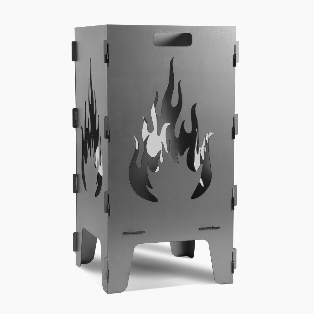 Czaja Feuerkorb Feuertonne mit Flammen Motiv