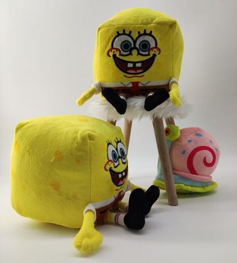 Nickelodeon Kuscheltier Sponge Bob Schwammkopf Spongebob Kuscheltier XXL 22 cm Kinder (1-St), spongebob schwammkopf kuscheltier spielzeug Kinder