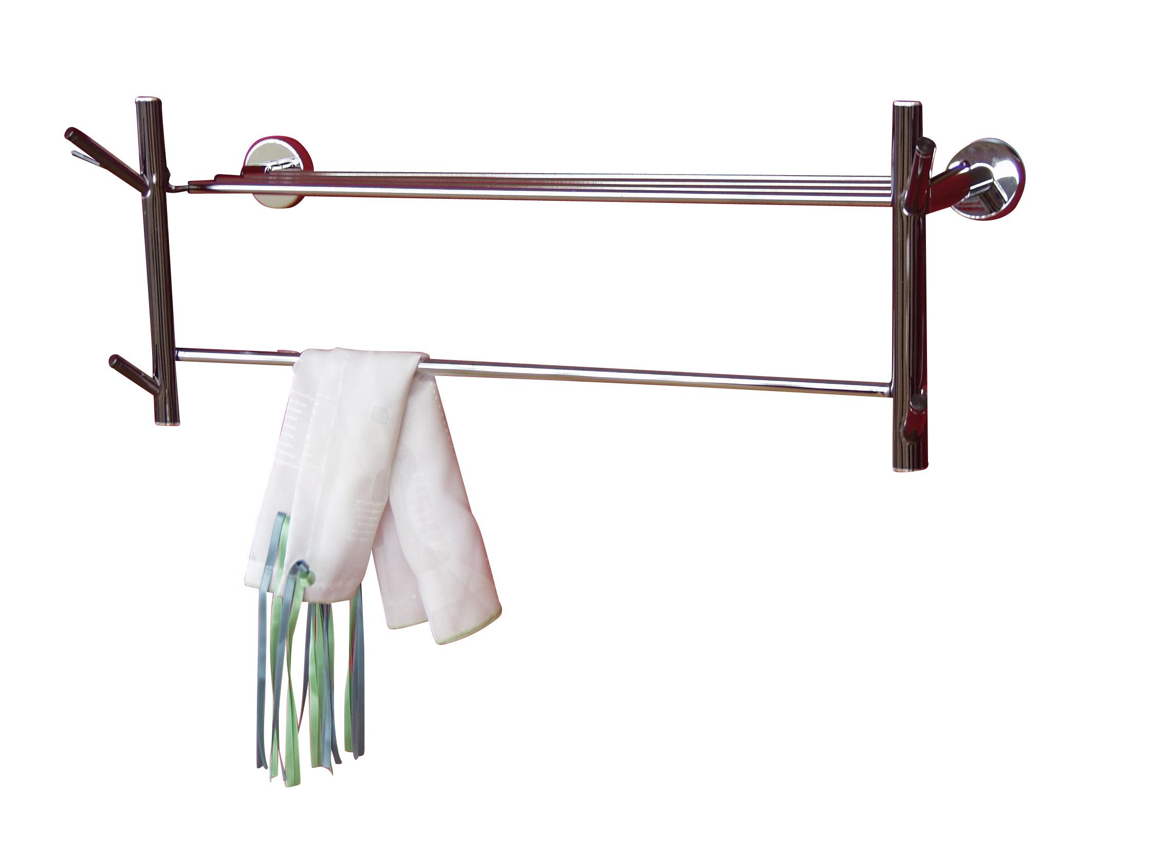 moebel-direkt-online Wandgarderobe Wandgarderobe aus Stahlrohr