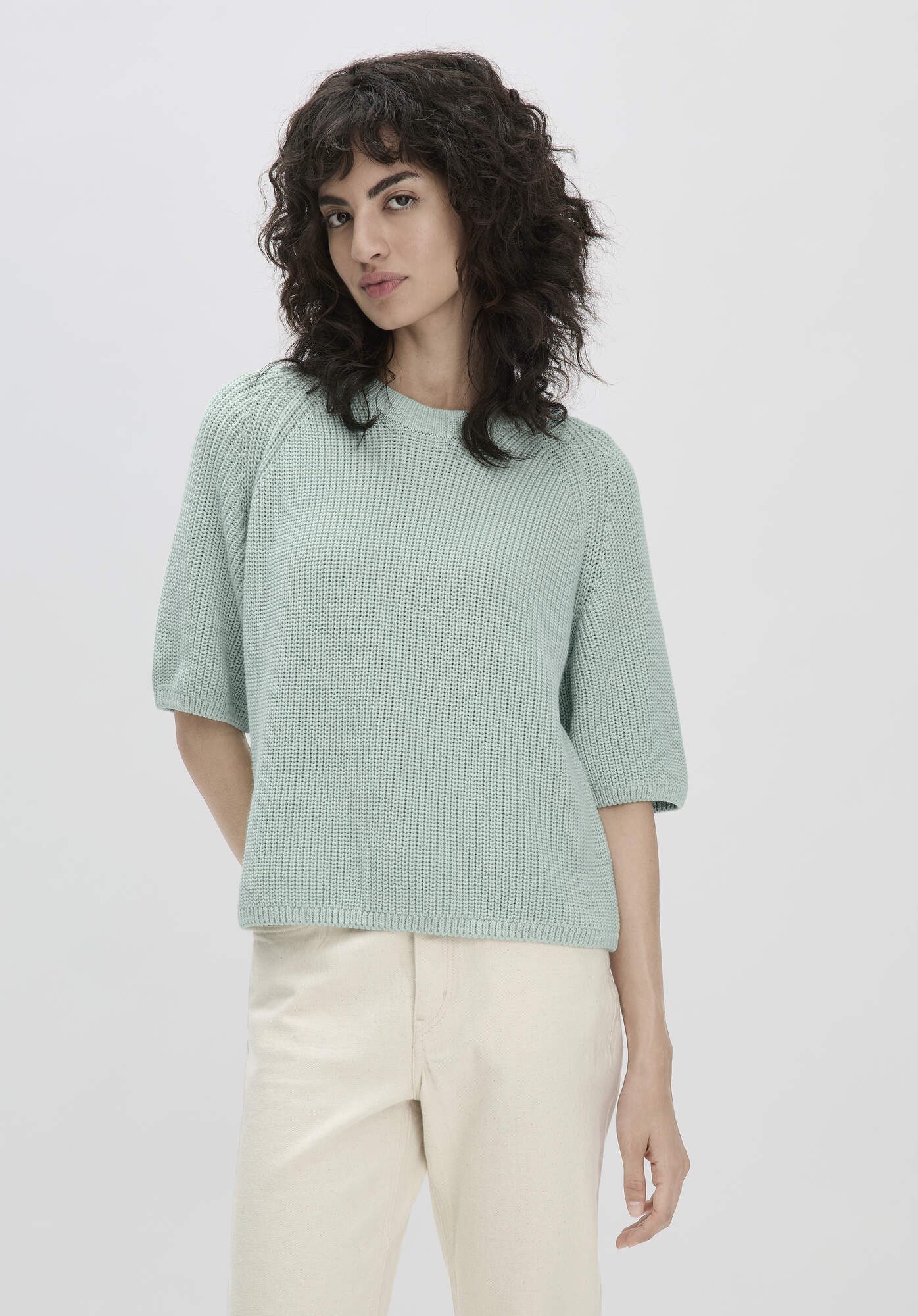 Hessnatur Strickpullover Relaxed aus reiner Bio-Baumwolle günstig online kaufen