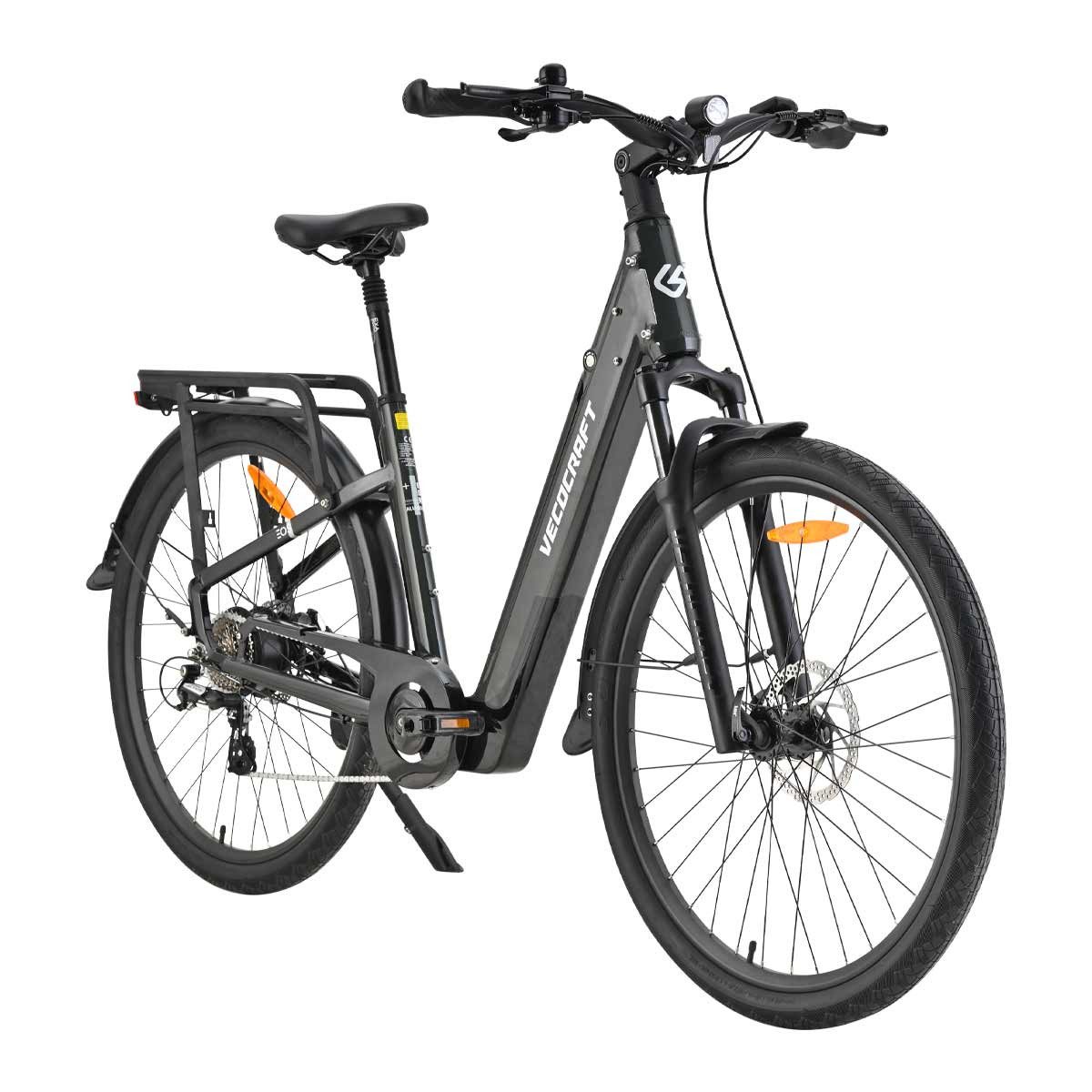 VECOCRAFT E-Bike Cityrad EOS ebike damen 28 zoll 25 km/h, 8 Gang Shimano, Heckmotor, 468 Wh
