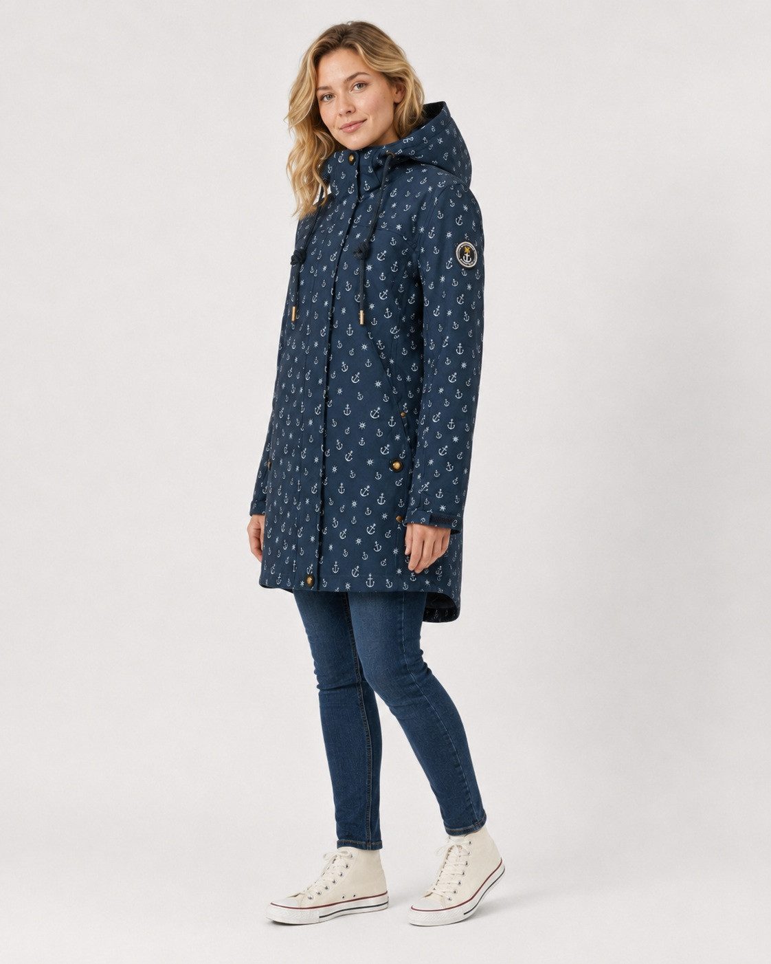 ankerglut Funktionsjacke Friesennerz Ankerglutschein II Regenmantel, Longjacket auch in Großen Größen erhältlich – Bild 3 von 5