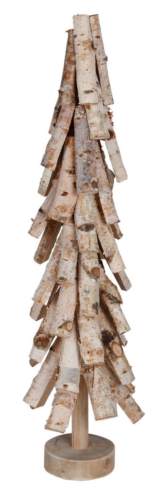 BURI Dekofigur Deko-Baum aus Birkenholz 19x65cm Birkenholzäste Echtholz Natürlich