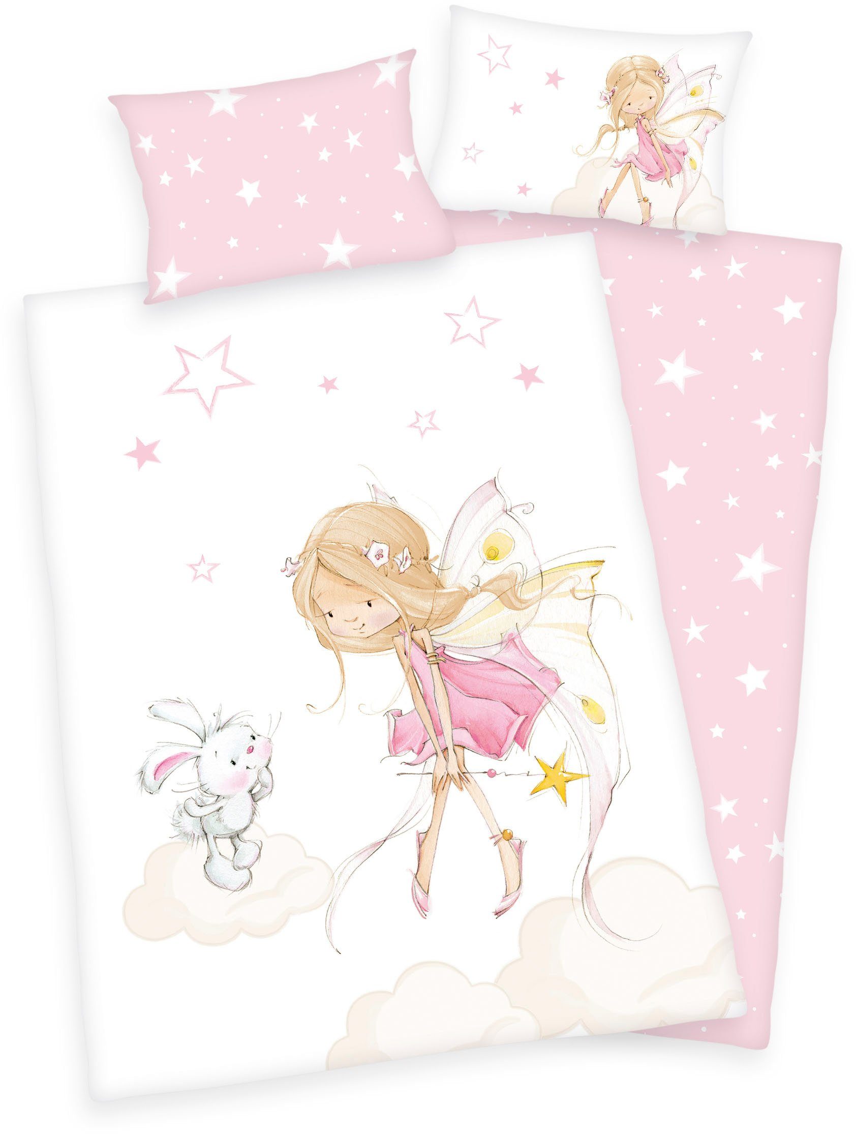 Baby Best Renforcé Wende-Bettwäsche Little Fairy 40x60 / 100/135 cm