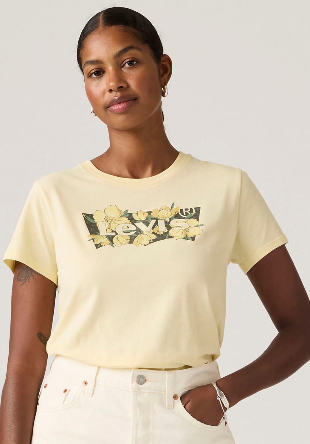 Levi's® T-Shirt LSE THE PERFECT TEE mit Logodruck