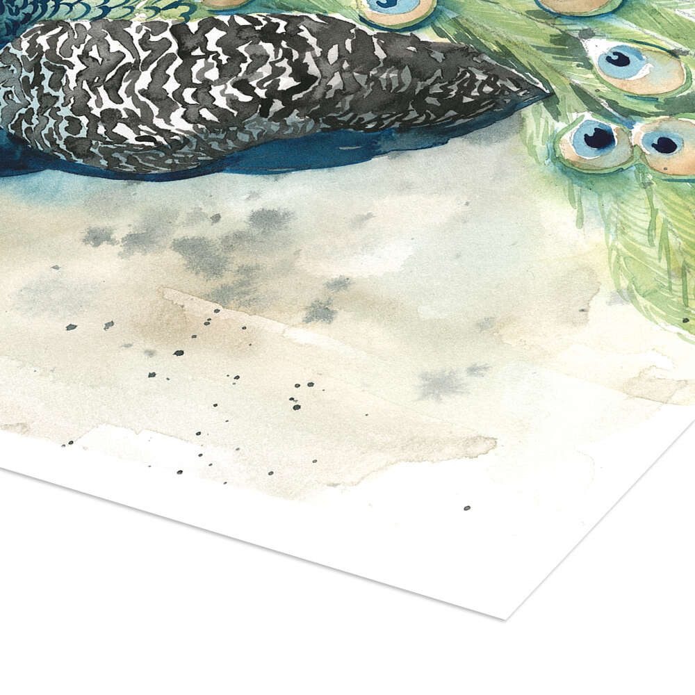 Posterlounge Wandbild Pfau-Porträt, Grace Popp, erhältlich als Poster, Leinwandbild, Wandsticker oder Acrylglasbild – Bild 3 von 5