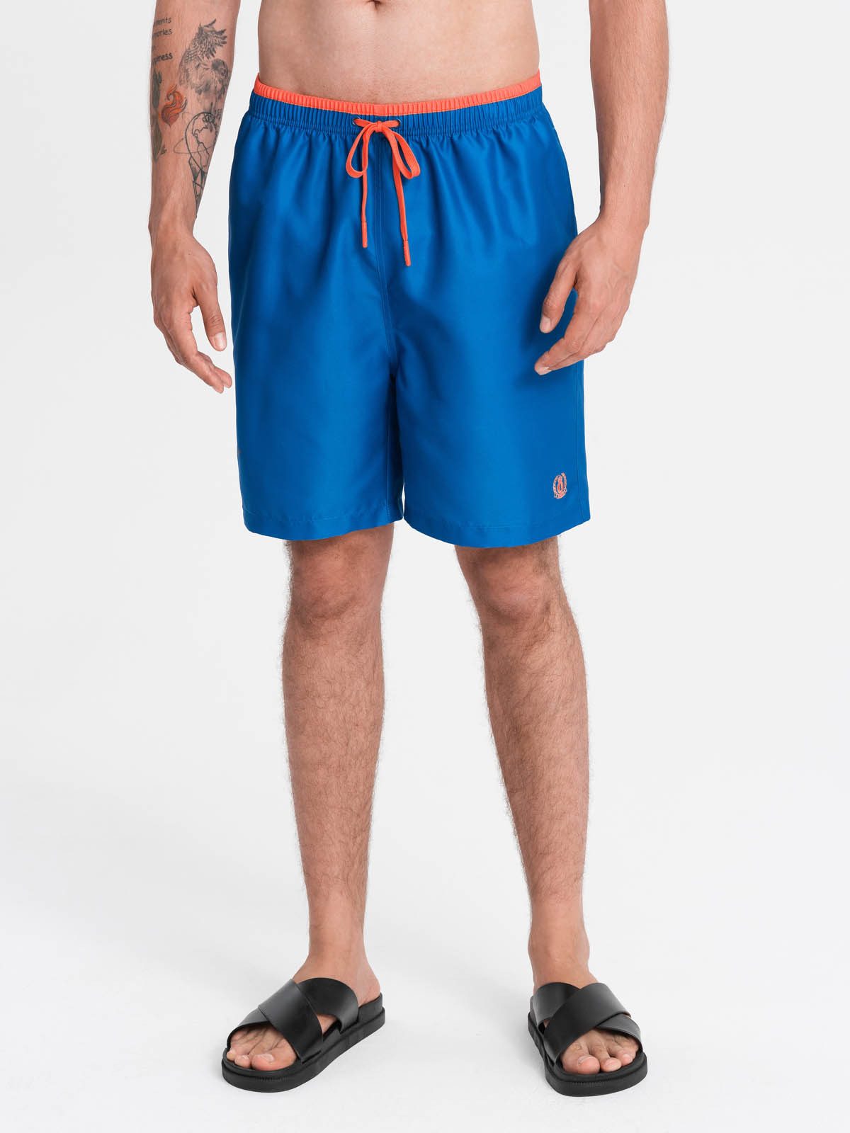 OMBRE Badehose Herren-Badeshorts mit zweifarbigem Bündchen günstig online kaufen