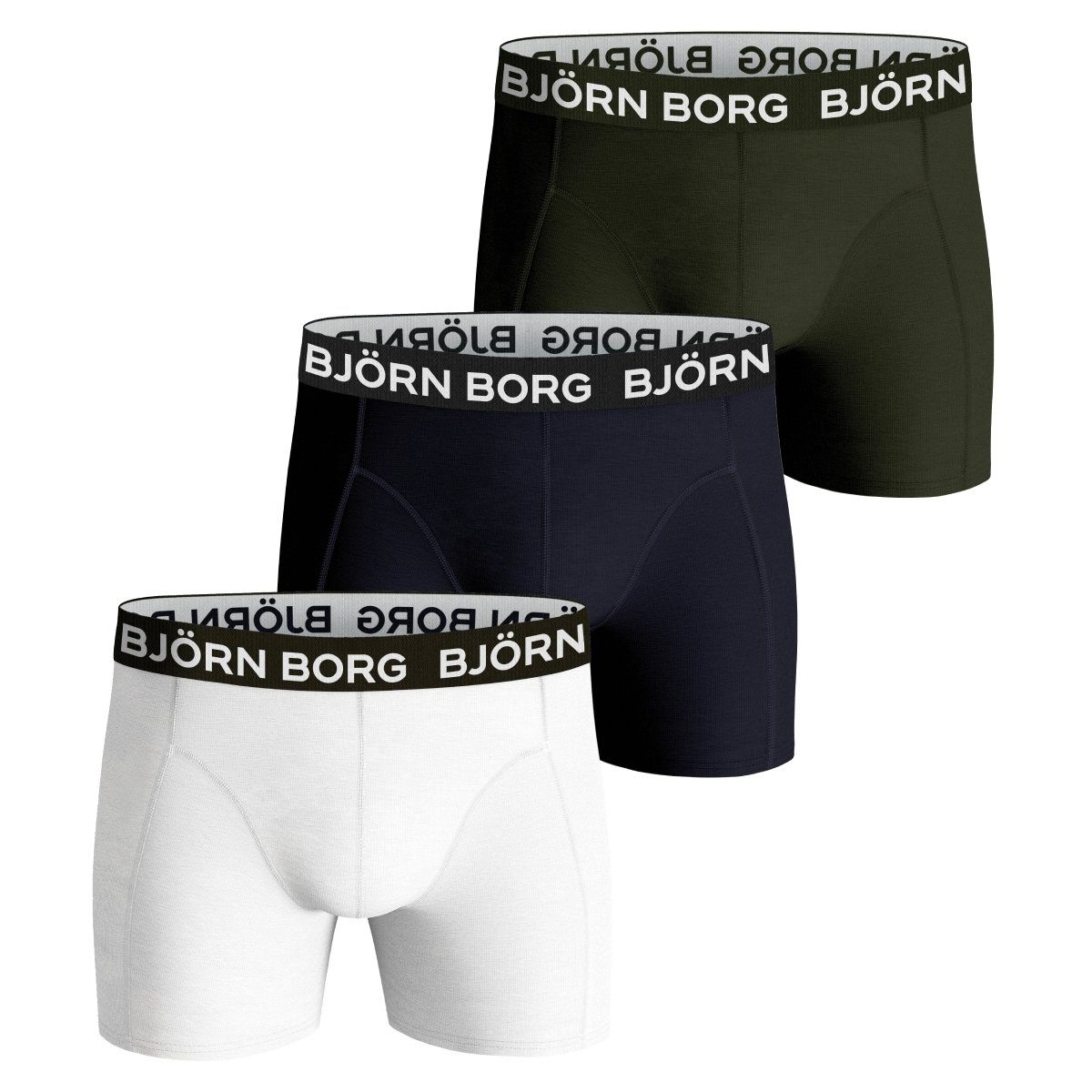 Björn Borg Boxershorts Solids Sammy Herren Pack (3-St) 3er
