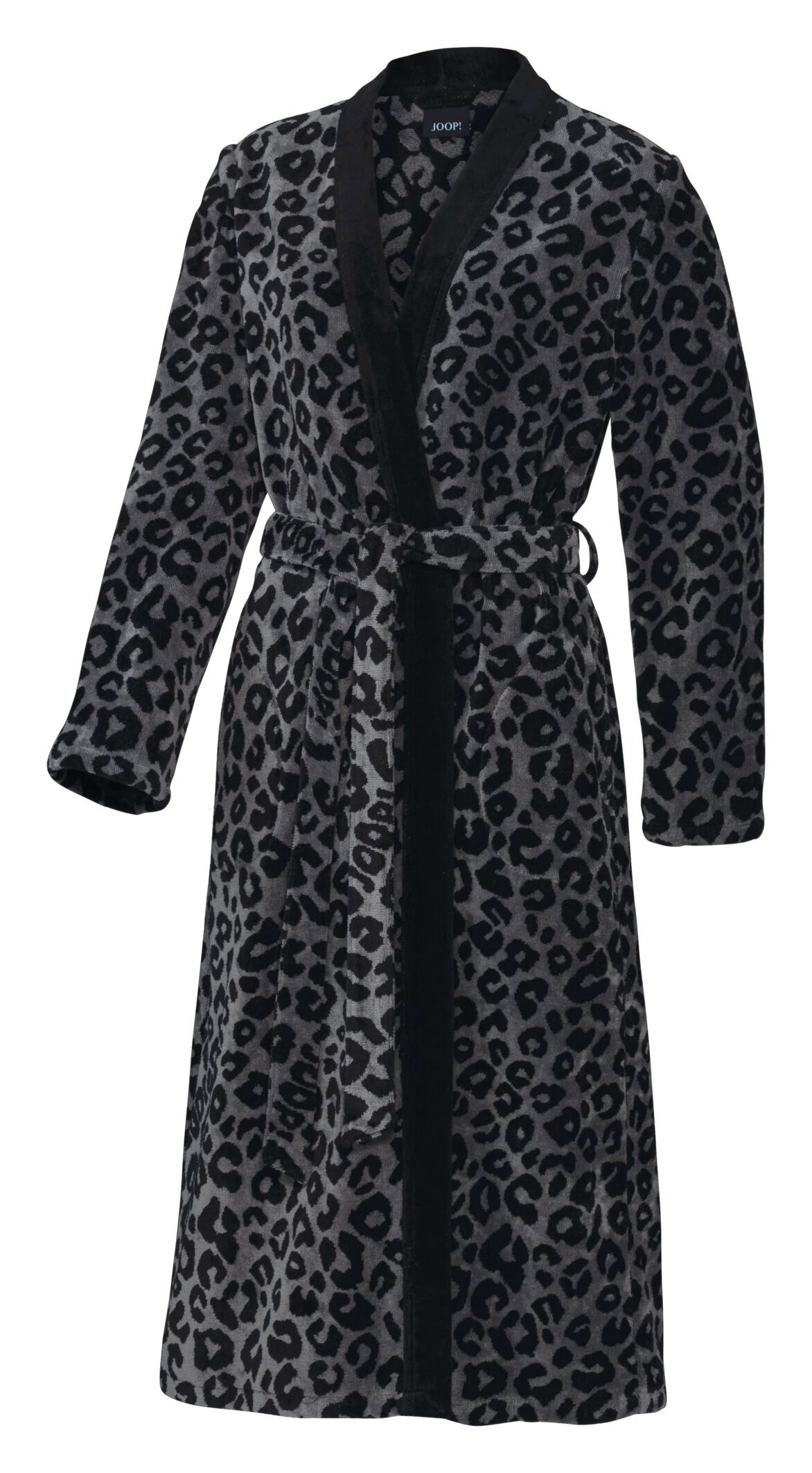 JOOP! Bademantel JOOP! LIVING - LEO Damen-Kimono Bademantel 40/42, Graphit, Textil