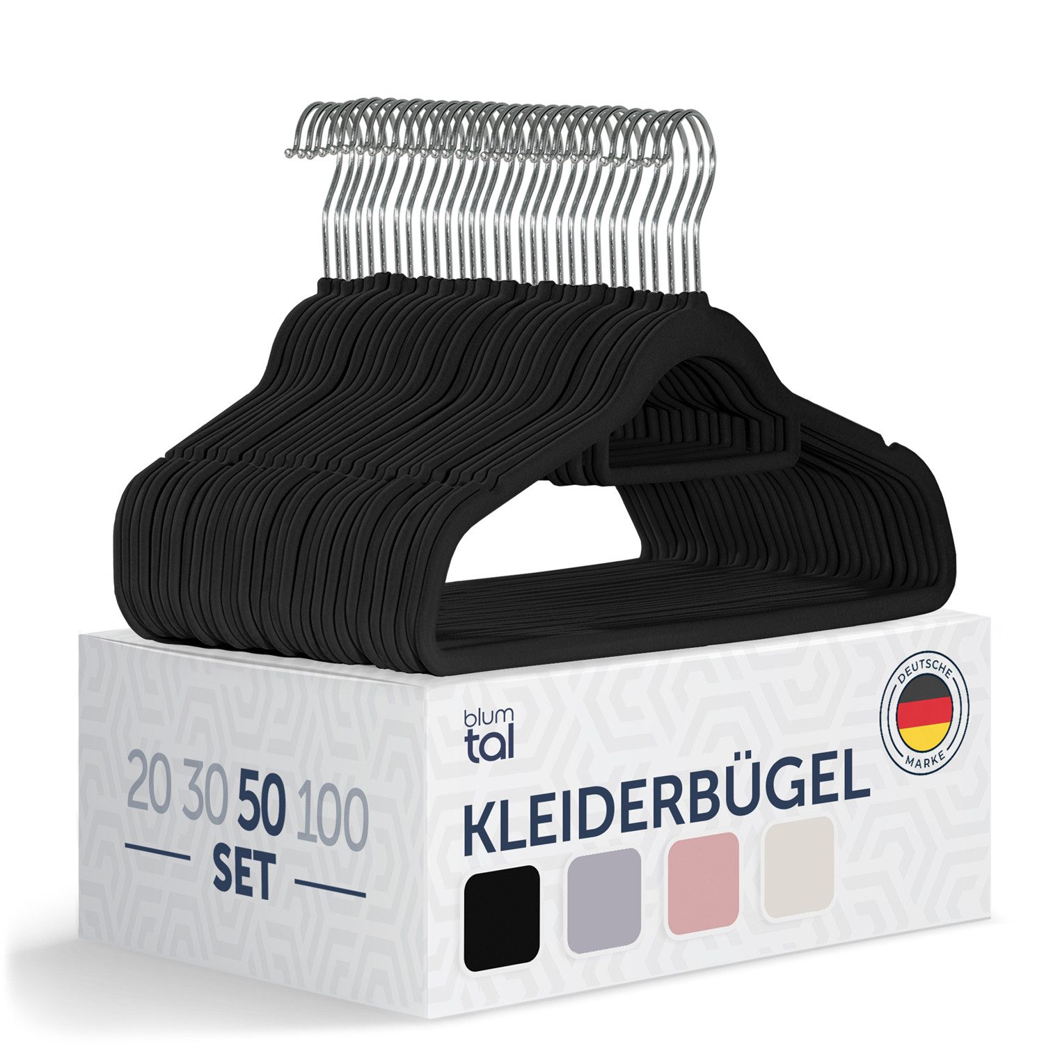 Blumtal Kleiderbügel Rutschfest - Samtoptik - günstig online kaufen