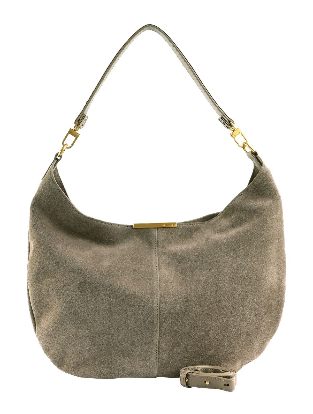 Ted Baker Schultertasche Bar Detail Slouchy Hobo Bag, aus echtem Rindsleder