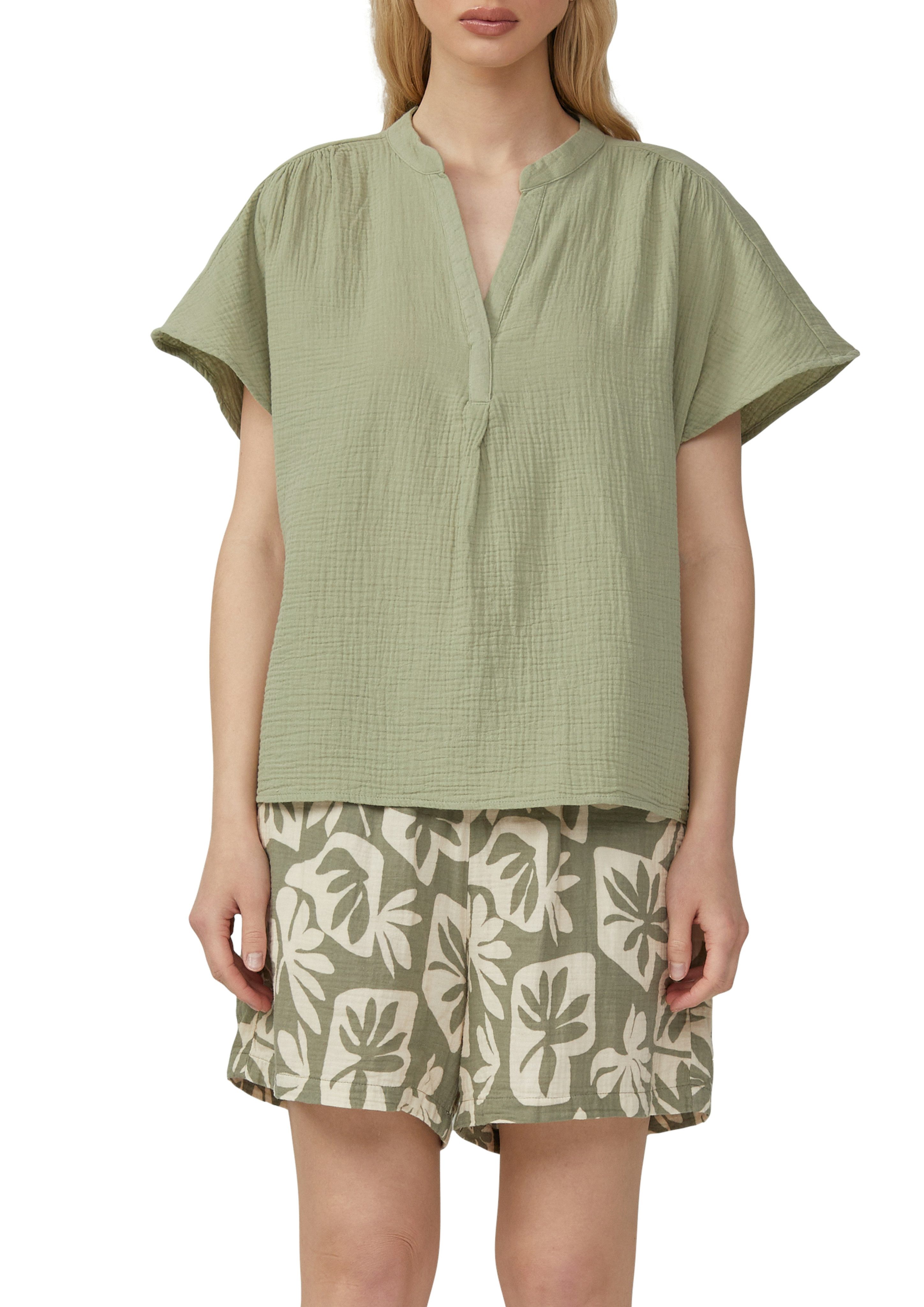 QS Kurzarmbluse aus Musselin günstig online kaufen