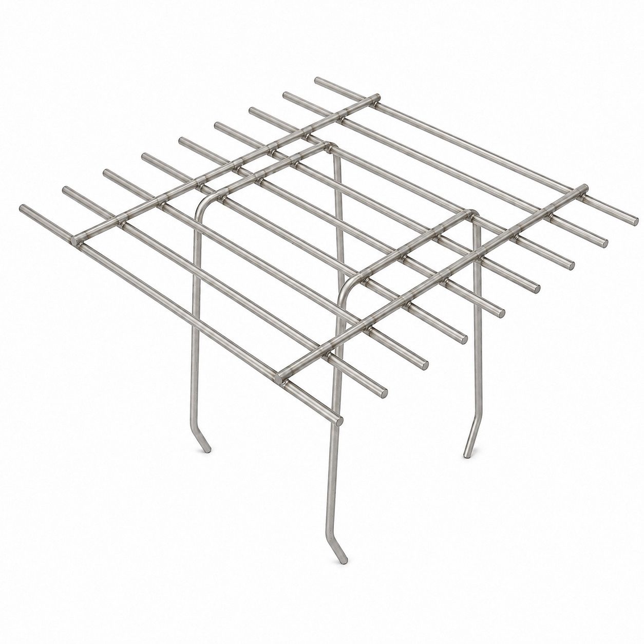 dekondo Vogel-Schreck Dohlenschutzgitter, Dohlengitter, Kaminschutzgitter, Kamingitter, Schutz vor Nestbau, aus Edelstahl für Schornsteine und Kamine, variabel einsetzbar durch biegsame Schenkel