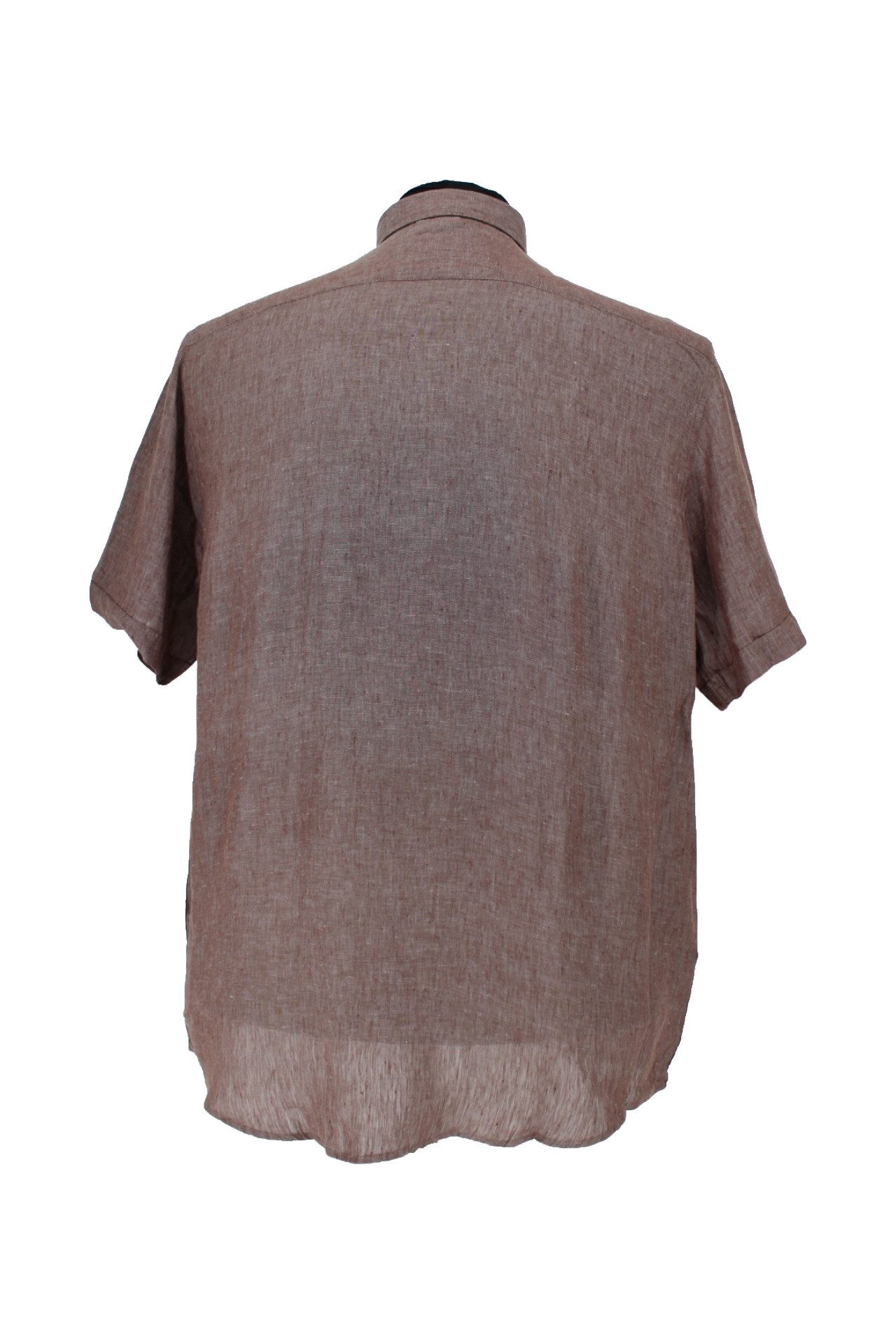 Tom RUSBORG Kurzarmhemd Braun